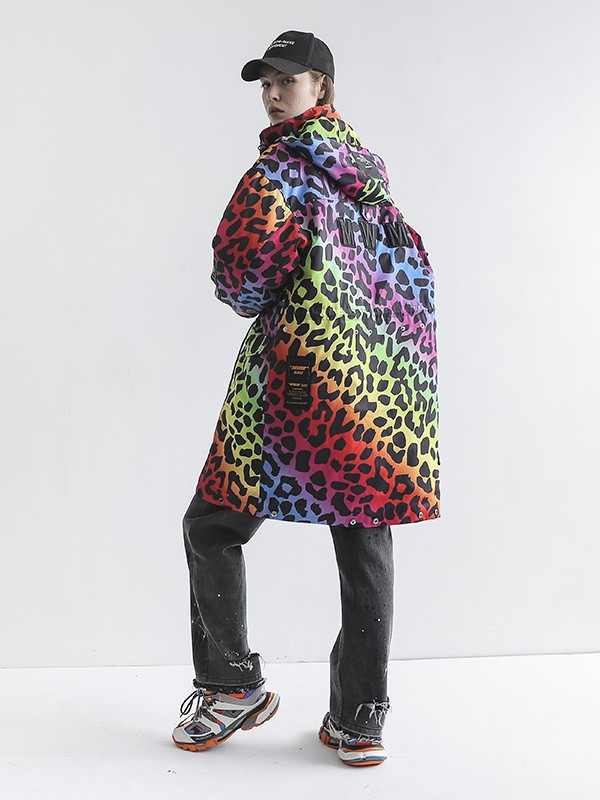 ABRIGO PUFFER PARKA ANIMAL PRINT