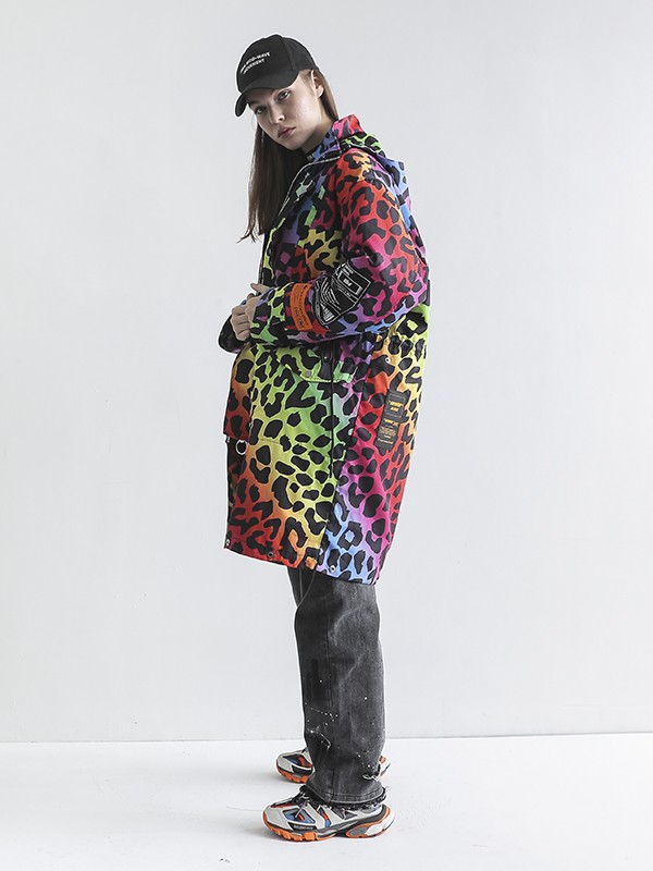 ABRIGO PUFFER PARKA ANIMAL PRINT