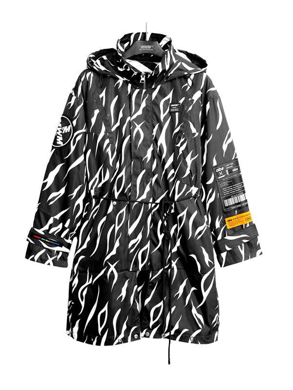 ABRIGO PUFFER PARKA ANIMAL PRINT