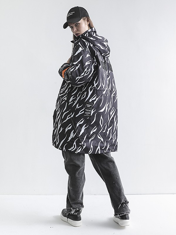ABRIGO PUFFER PARKA ANIMAL PRINT
