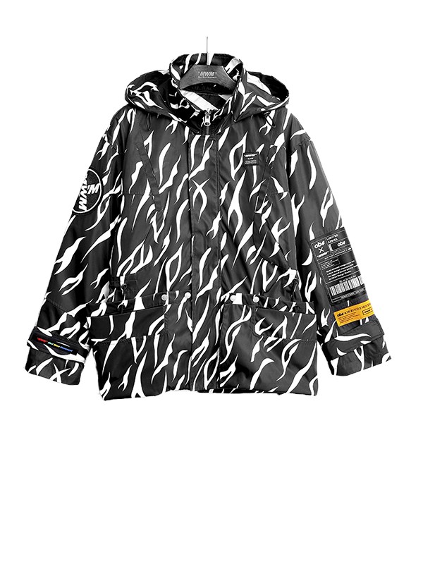 ABRIGO PUFFER PARKA ANIMAL PRINT