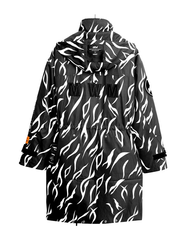 ABRIGO PUFFER PARKA ANIMAL PRINT