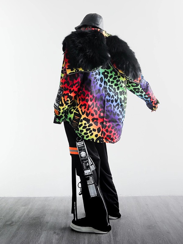 ABRIGO PARKA ANIMAL PRINT