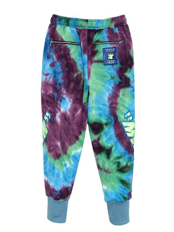 VANGUARD'S DOG TIE DYE PANTS