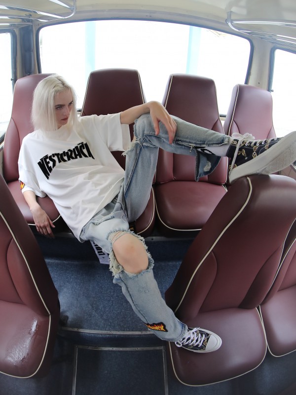 NESTCRACK DENIM PANTS