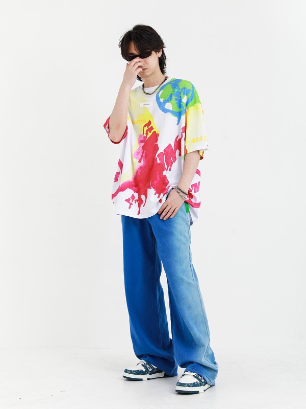 CAMISETA MULTICOLOR TIE DYE