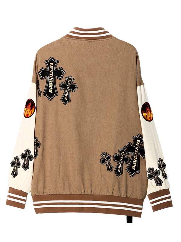 CHAQUETA BOMBER CON CRUCES