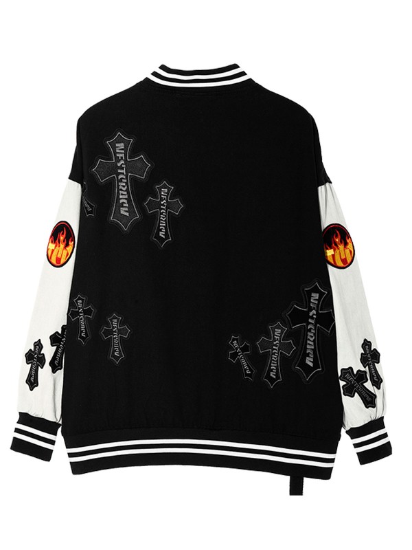 BOMBER JACKET WITH CROSSES