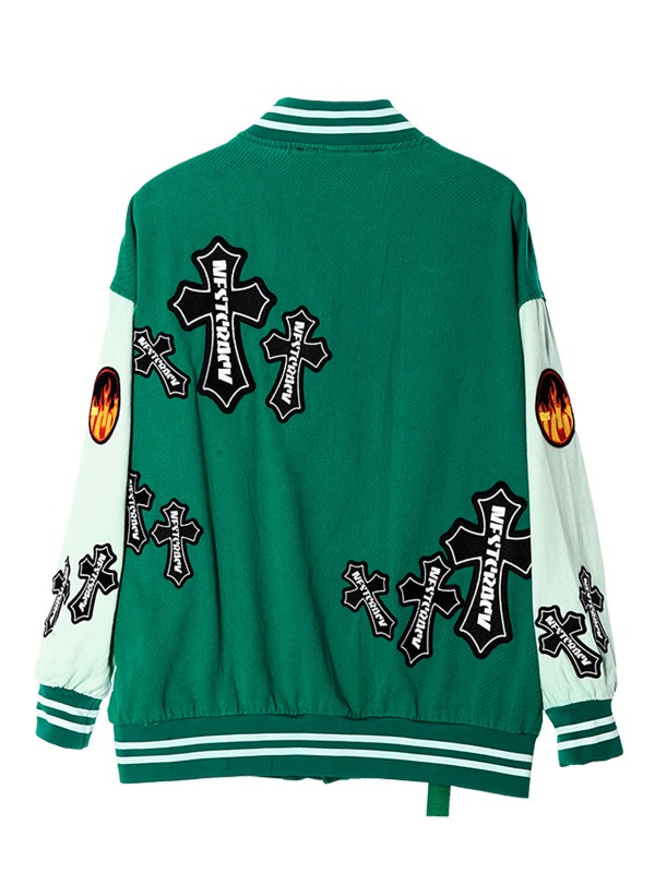 CHAQUETA BOMBER CON CRUCES