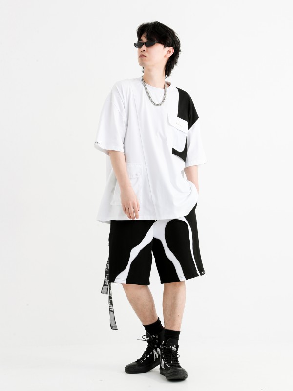 BLACK & WHITE SHORTS