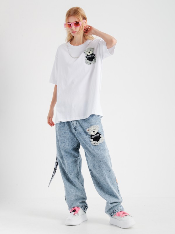 TEDDY DENIM PANTS