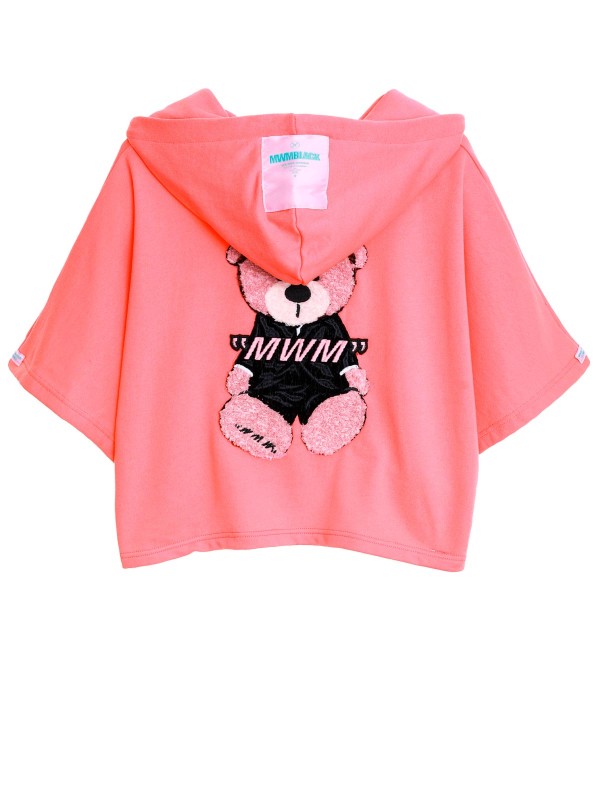 SUDADERA TEDDY  CROP