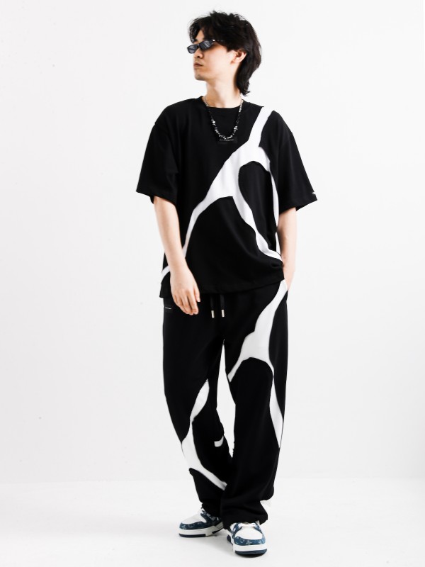 PANTALÓN BLANCO Y NEGRO