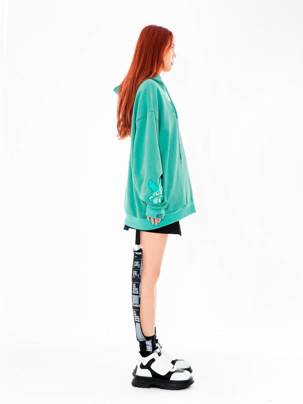 SUDADERA TEDDY CON CAPUCHA