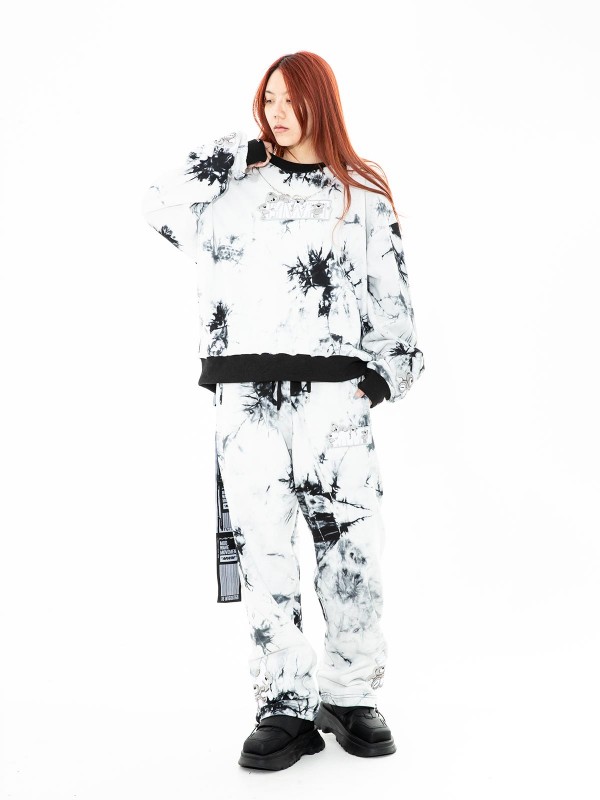 TIE DYE TEDDY SWEATSHIRT