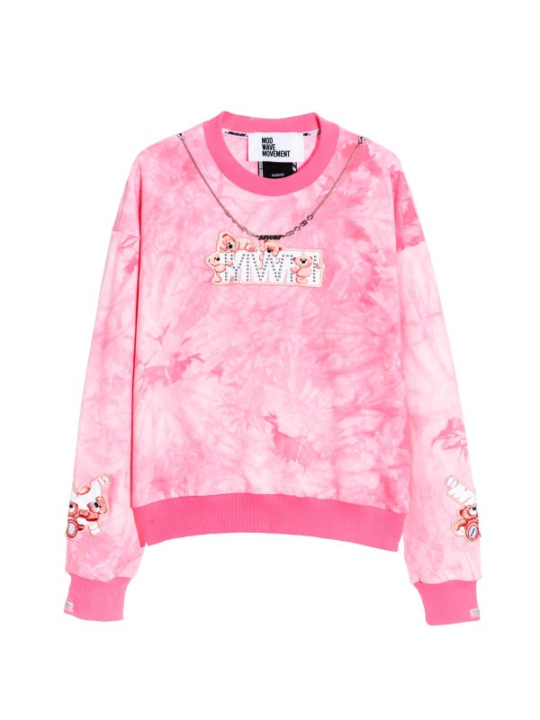 TIE DYE TEDDY SWEATSHIRT