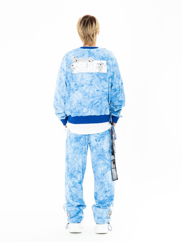 TIE DYE TEDDY SWEATSHIRT