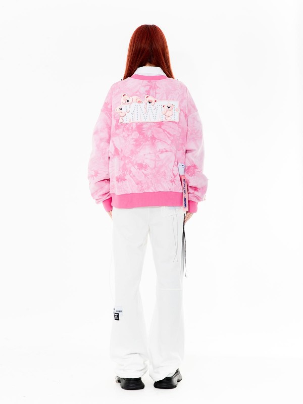TIE DYE TEDDY SWEATSHIRT