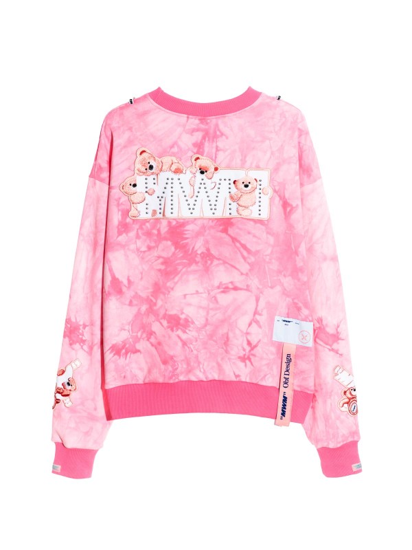 TIE DYE TEDDY SWEATSHIRT