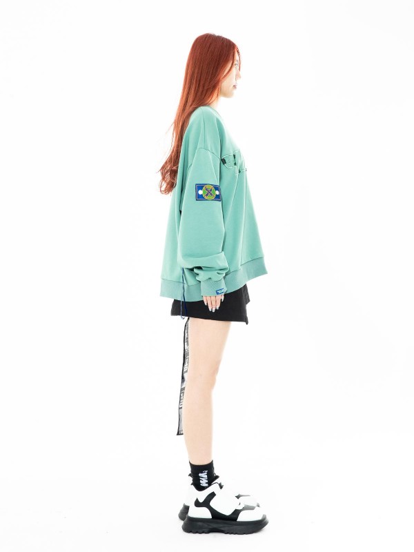 EMBROIDERED MWM LOGO SWEATSHIRT