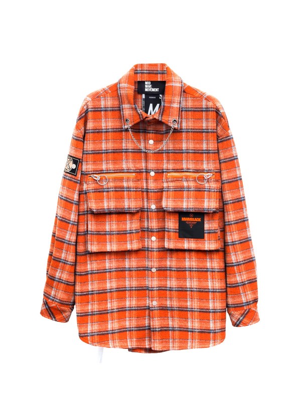 CAMISA CUADROS CON CADENA