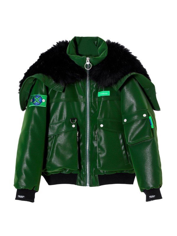 TEXTURED DOWN COAT