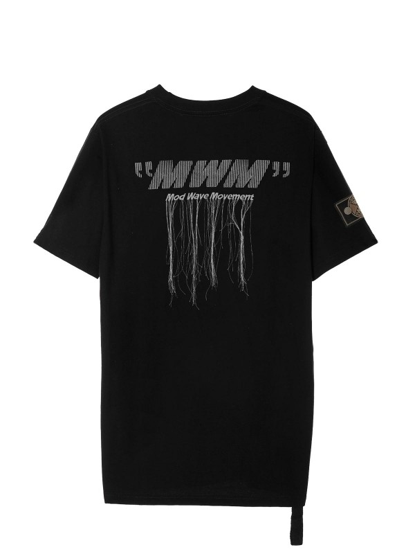 MOD WAVE MOVEMENT Tシャツ M（XL位) ストリートMWM MOD WAVE MOVEMENT(MWM)/モッドウェイブムーブメント ロゴエン