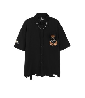 CAMISA TEDDY CON CADENA