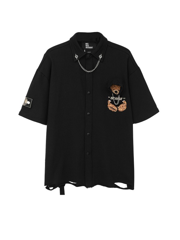 CAMISA TEDDY CON CADENA