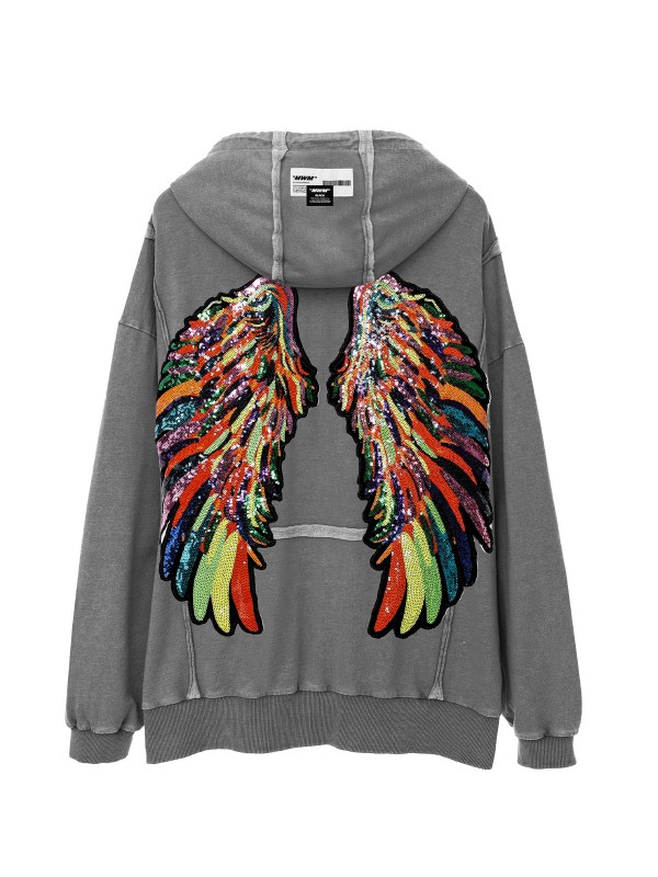 WINGS ZIPPER HOODIE