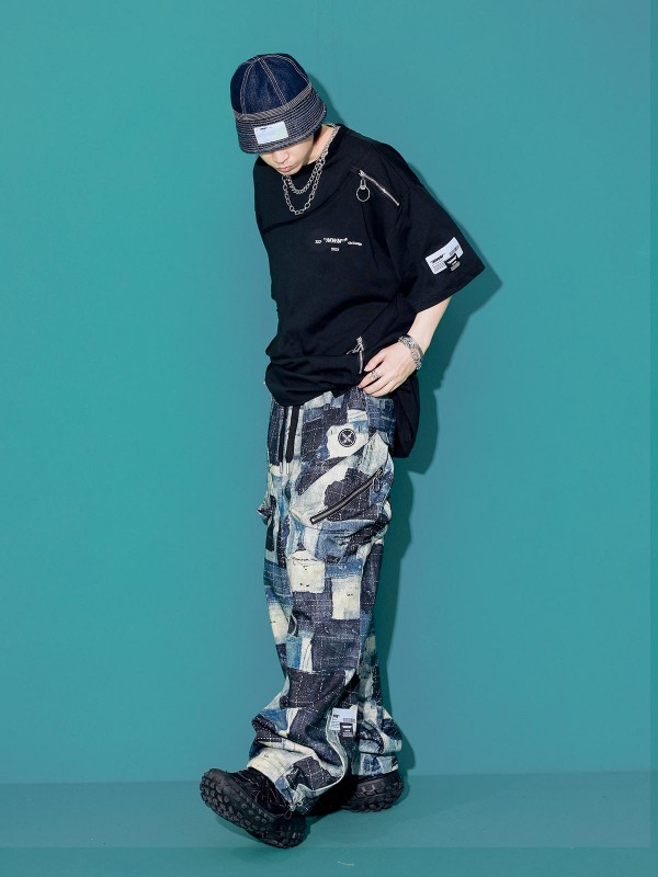 PANTALÓN PARCHES CON BOLSILLOS