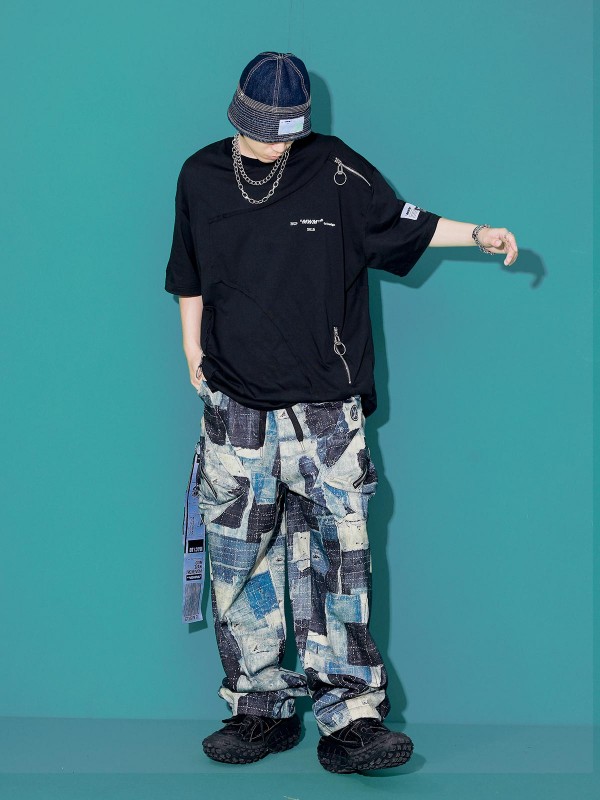 PANTALÓN PARCHES CON BOLSILLOS