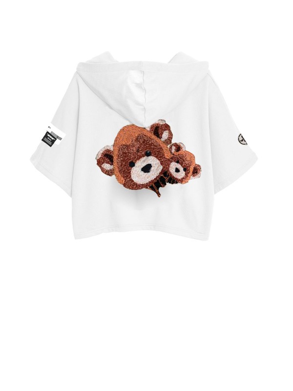 TEDDY CROPPED HOODIE