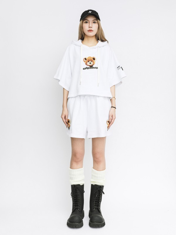 TEDDY CROPPED HOODIE