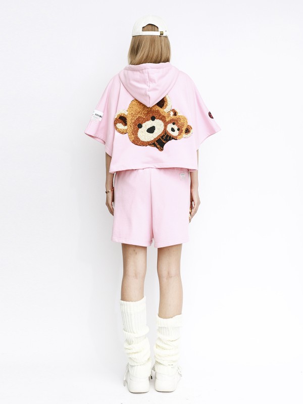 TEDDY CROPPED HOODIE