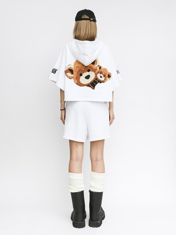 TEDDY CROPPED HOODIE