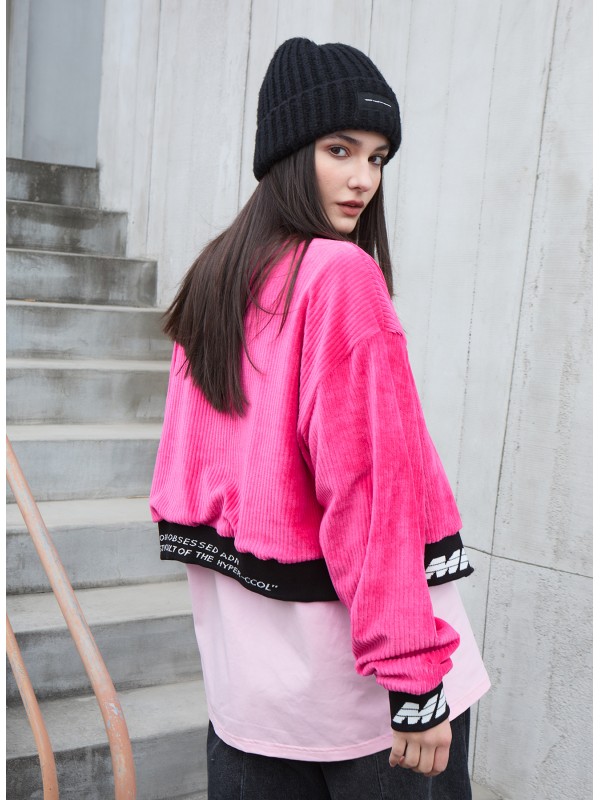 SUDADERA CORTA CON MINIATURA