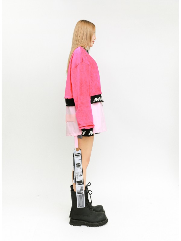 SUDADERA CORTA CON MINIATURA