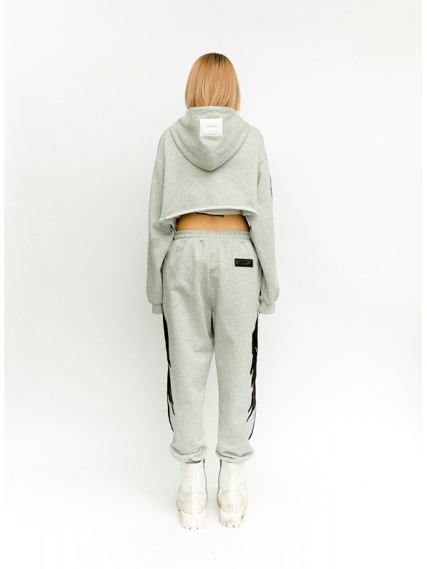 WINGS CROPPED HOODIE