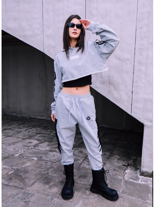 WINGS CROPPED HOODIE