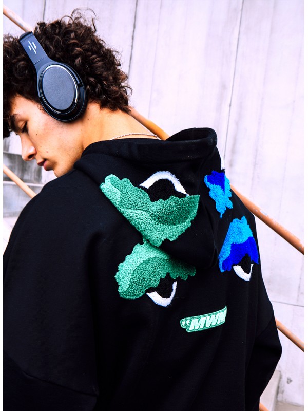 SUDADERA OJOS CON CAPUCHA