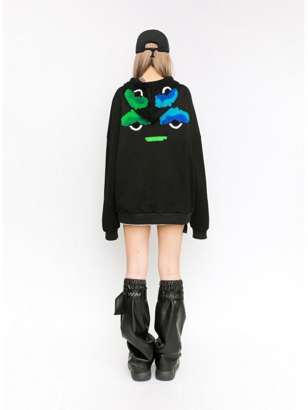 SUDADERA OJOS CON CAPUCHA