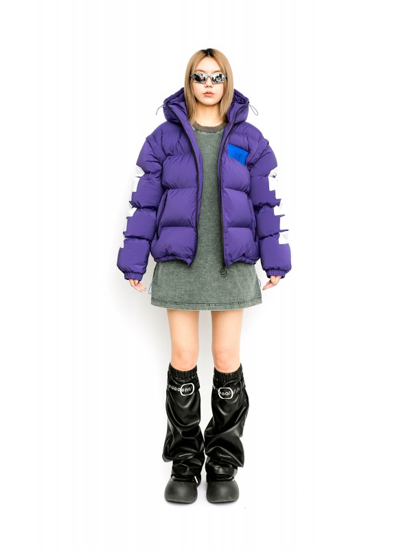 MWM FEATHER COAT WITH HOOD