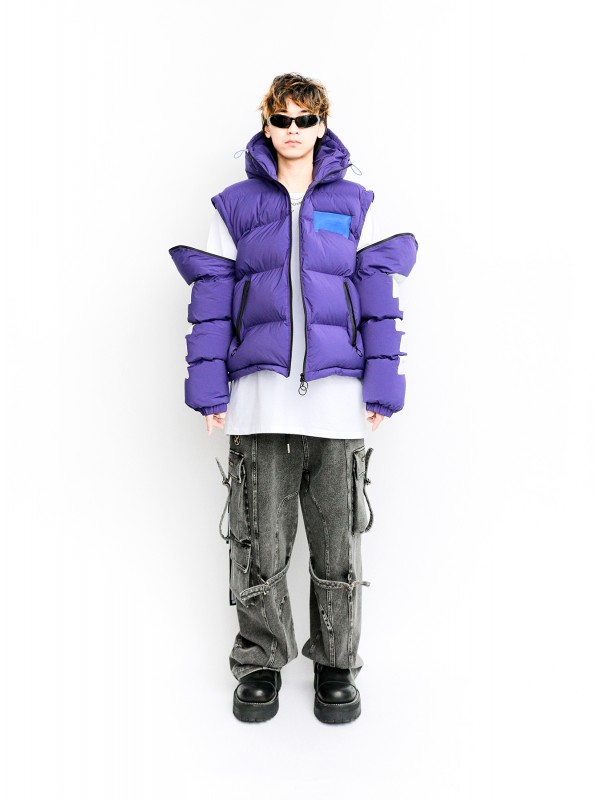 MWM FEATHER COAT WITH HOOD