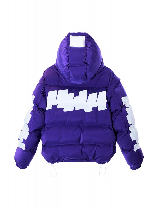 MWM FEATHER COAT WITH HOOD