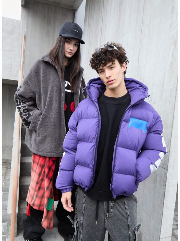 MWM FEATHER COAT WITH HOOD