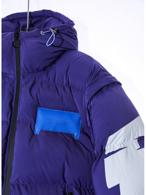 MWM FEATHER COAT WITH HOOD