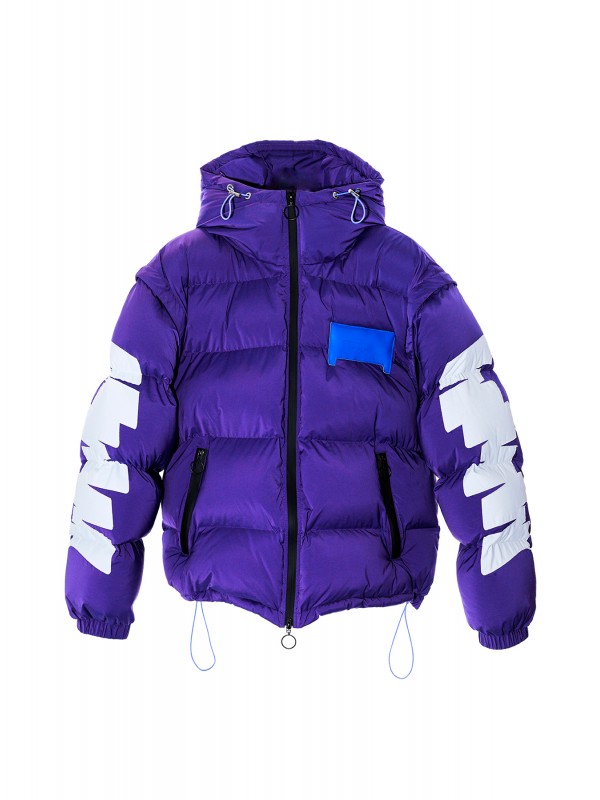 MWM FEATHER COAT WITH HOOD