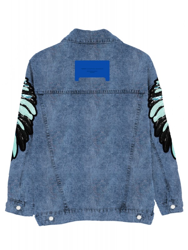 MWM OVERSIZE WINGS DENIM JACKET