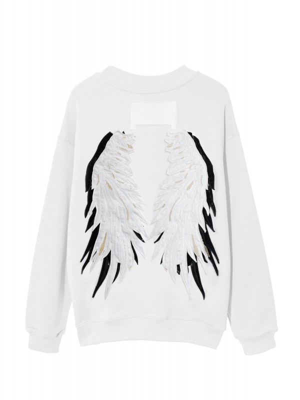 SUDADERA MWM ALAS BORDADAS